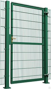 Калитка с полимерным покрытием 1,53х1 м ячейка 200х55 мм d прутка 3.5х3.5 мм